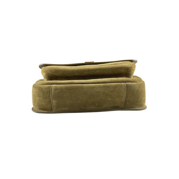 Saint Laurent 'Niki' Tan Suede Ysl Crossbody Bag - Picture 6 of 12